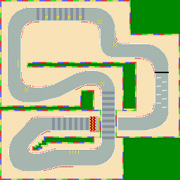 Thumbnail for a map of Extra Flower Cup Mario Circuit 2 for the GBA game Mario Kart: Super Circuit.