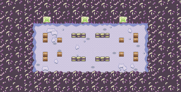 Thumbnail for a map of Duel Mini-Game Tank-Down for the GBA game Mario Party Advance.