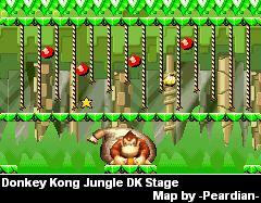 Thumbnail for a map of Donkey Kong Jungle DK for the GBA game Mario Vs. Donkey Kong.