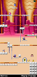 Thumbnail for a map of e-Reader Hot Feet for the GBA game Mario Vs. Donkey Kong.