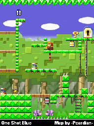 Thumbnail for a map of e-Reader One Shot Blue for the GBA game Mario Vs. Donkey Kong.