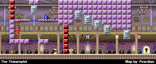 Thumbnail for a map of e-Reader The Thwamplet for the GBA game Mario Vs. Donkey Kong.