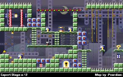 Thumbnail for a map of Expert x-12 for the GBA game Mario Vs. Donkey Kong.