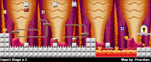 Thumbnail for a map of Expert x-3 for the GBA game Mario Vs. Donkey Kong.