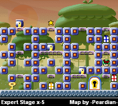 Thumbnail for a map of Expert x-5 for the GBA game Mario Vs. Donkey Kong.