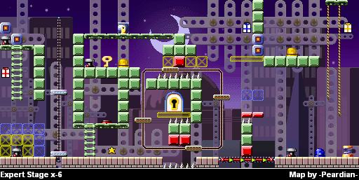 Thumbnail for a map of Expert x-6 for the GBA game Mario Vs. Donkey Kong.