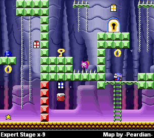 Thumbnail for a map of Expert x-9 for the GBA game Mario Vs. Donkey Kong.