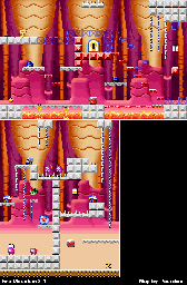 Thumbnail for a map of Fire Mountain 3-4 for the GBA game Mario Vs. Donkey Kong.