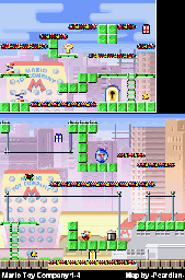 Thumbnail for a map of Mario Toy Company 1-4 for the GBA game Mario Vs. Donkey Kong.