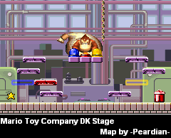 Thumbnail for a map of Mario Toy Company DK for the GBA game Mario Vs. Donkey Kong.