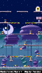 Thumbnail for a map of Mystic Forest Plus 5-4+ for the GBA game Mario Vs. Donkey Kong.