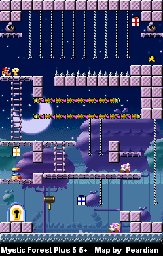 Thumbnail for a map of Mystic Forest Plus 5-5+ for the GBA game Mario Vs. Donkey Kong.