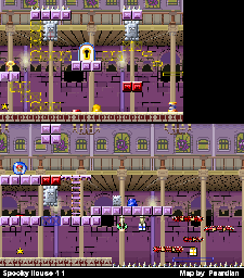 Thumbnail for a map of Spooky House 4-1 for the GBA game Mario Vs. Donkey Kong.