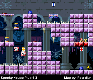 Thumbnail for a map of Spooky House Plus 4-3+ for the GBA game Mario Vs. Donkey Kong.