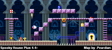 Thumbnail for a map of Spooky House Plus 4-4+ for the GBA game Mario Vs. Donkey Kong.