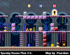Thumbnail for a map of Spooky House Plus 4-5+ for the GBA game Mario Vs. Donkey Kong.