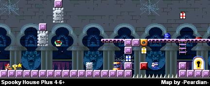 Thumbnail for a map of Spooky House Plus 4-6+ for the GBA game Mario Vs. Donkey Kong.