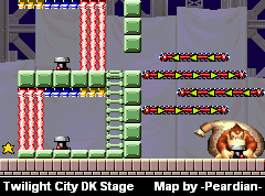 Thumbnail for a map of Twilight City DK for the GBA game Mario Vs. Donkey Kong.