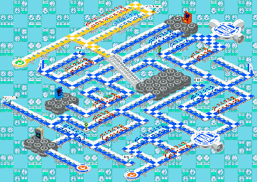 Thumbnail for a map of Airplane Cable Network System Section 1 for the GBA game Mega Man: Battle Network 2.
