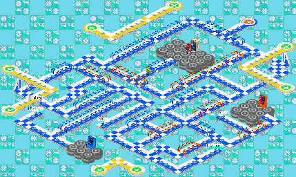 Thumbnail for a map of Airplane Cable Network System Section 2 for the GBA game Mega Man: Battle Network 2.