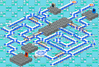 Thumbnail for a map of Airplane Cable Network System Section 4 for the GBA game Mega Man: Battle Network 2.