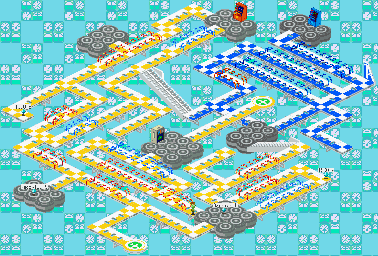 Thumbnail for a map of Airplane Cable Network System Section 5 for the GBA game Mega Man: Battle Network 2.
