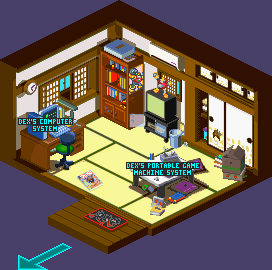 Thumbnail for a map of Dex's Residence for the GBA game Mega Man: Battle Network 2.