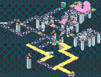 Thumbnail for a map of Gas Ventilation System Section 2 for the GBA game Mega Man: Battle Network 2.