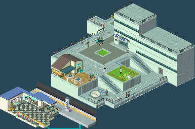 Thumbnail for a map of Marine Harbor for the GBA game Mega Man: Battle Network 2.