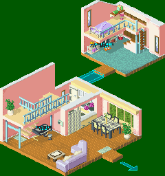 Thumbnail for a map of Mayl's Residence for the GBA game Mega Man: Battle Network 2.