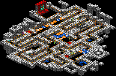 Thumbnail for a map of Mother Computer System Section 1 for the GBA game Mega Man: Battle Network 2.