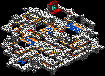 Thumbnail for a map of Mother Computer System Section 2 for the GBA game Mega Man: Battle Network 2.