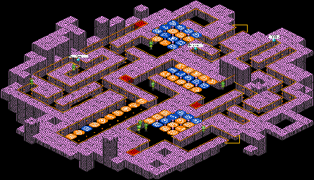 Thumbnail for a map of Mother Computer System Section 4 for the GBA game Mega Man: Battle Network 2.