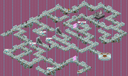 Thumbnail for a map of Netopia Castle Network System Section 4 for the GBA game Mega Man: Battle Network 2.