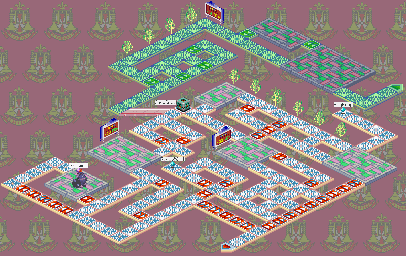 Thumbnail for a map of Netopia Internet System Sector 1 for the GBA game Mega Man: Battle Network 2.