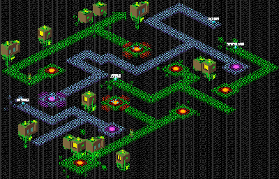 Thumbnail for a map of Radiation Computer System Section 1 for the GBA game Mega Man: Battle Network 2.