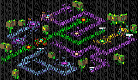 Thumbnail for a map of Radiation Computer System Section 4 for the GBA game Mega Man: Battle Network 2.