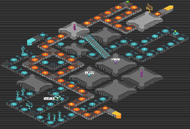Thumbnail for a map of Undernet System Sector 3 for the GBA game Mega Man: Battle Network 2.