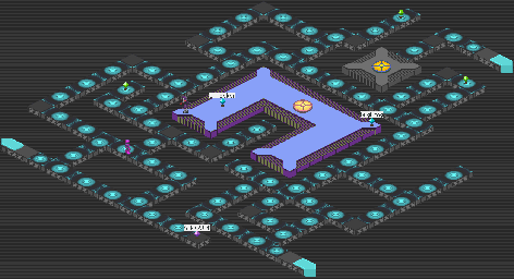 Thumbnail for a map of Undernet System Sector 5 for the GBA game Mega Man: Battle Network 2.