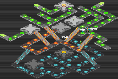 Thumbnail for a map of Undernet System Sector 6 for the GBA game Mega Man: Battle Network 2.