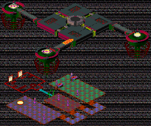 Thumbnail for a map of Undernet System Square for the GBA game Mega Man: Battle Network 2.