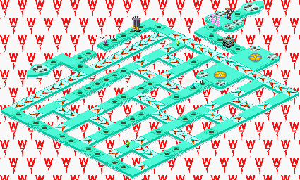 Thumbnail for a map of WWW Internet System Sector 2 for the GBA game Mega Man: Battle Network 2.