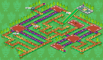 Thumbnail for a map of Yumland Internet System Sector 2 for the GBA game Mega Man: Battle Network 2.