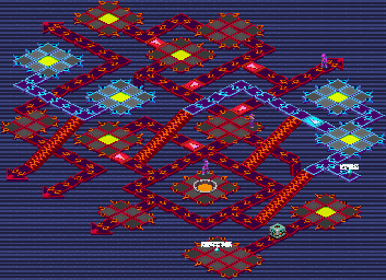 Thumbnail for a map of Undernet System Sector 2 for the GBA game Mega Man: Battle Network 3 - Blue / White.