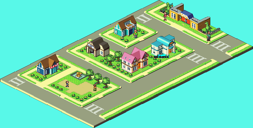 Thumbnail for a map of ACDC Town for the GBA game Mega Man: Battle Network 4 - Blue Moon / Red Sun.
