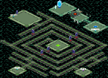 Thumbnail for a map of Black Earth Network Sector 2 for the GBA game Mega Man: Battle Network 4 - Blue Moon / Red Sun.