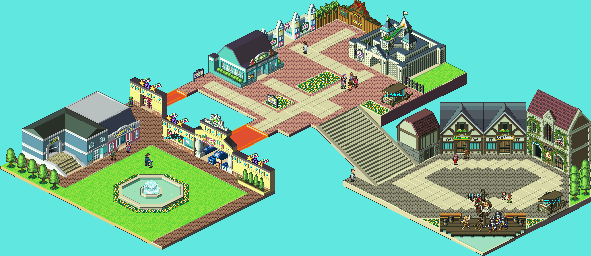 Thumbnail for a map of Castillo Park Squares for the GBA game Mega Man: Battle Network 4 - Blue Moon / Red Sun.