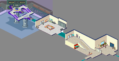 Thumbnail for a map of Den Dome Stadium for the GBA game Mega Man: Battle Network 4 - Blue Moon / Red Sun.