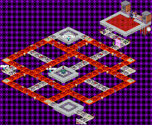 Thumbnail for a map of Elec Tower Network System Section 2 for the GBA game Mega Man: Battle Network 4 - Blue Moon / Red Sun.
