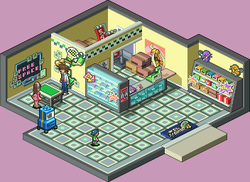 Thumbnail for a map of Higsby's Chip Shop for the GBA game Mega Man: Battle Network 4 - Blue Moon / Red Sun.
